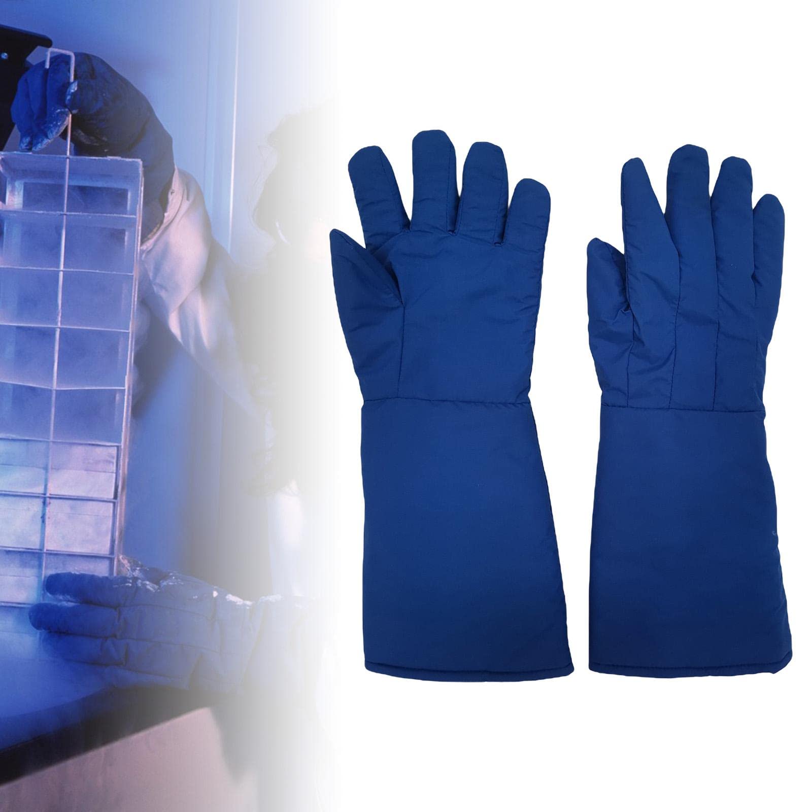 Gants Résistants Au Froid Gants de Protection Cryogénique Gants Imperméables Travail Sécurité Protection Contre Le Froid Extrême Résistants pour, 48cm