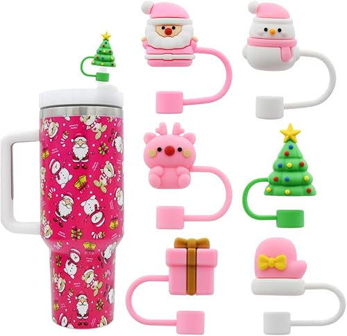 Tapa de popote para copa Stanley, cubierta de popote de silicona compatible con vaso de 30 y 40 onzas con asa, tapas de puntas de popote