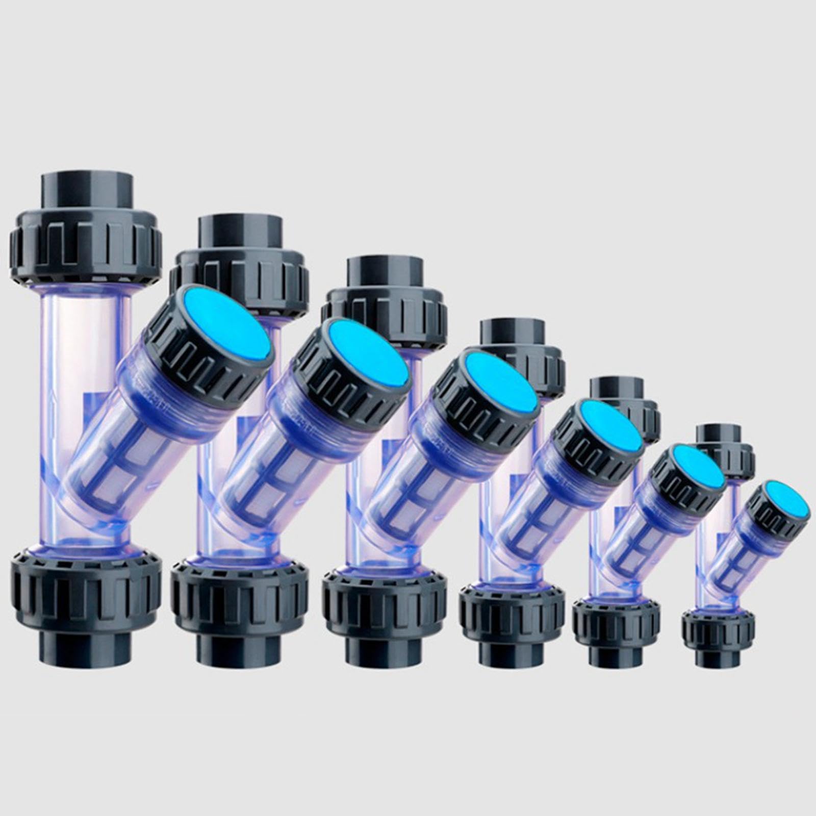Baoblaze Purificador de Agua con Filtro en Y para tubería, eficiente, fácil instalación, Cuerpo Transparente, Accesorios compatibles con Agua, Filtro para, 50 Milímetros