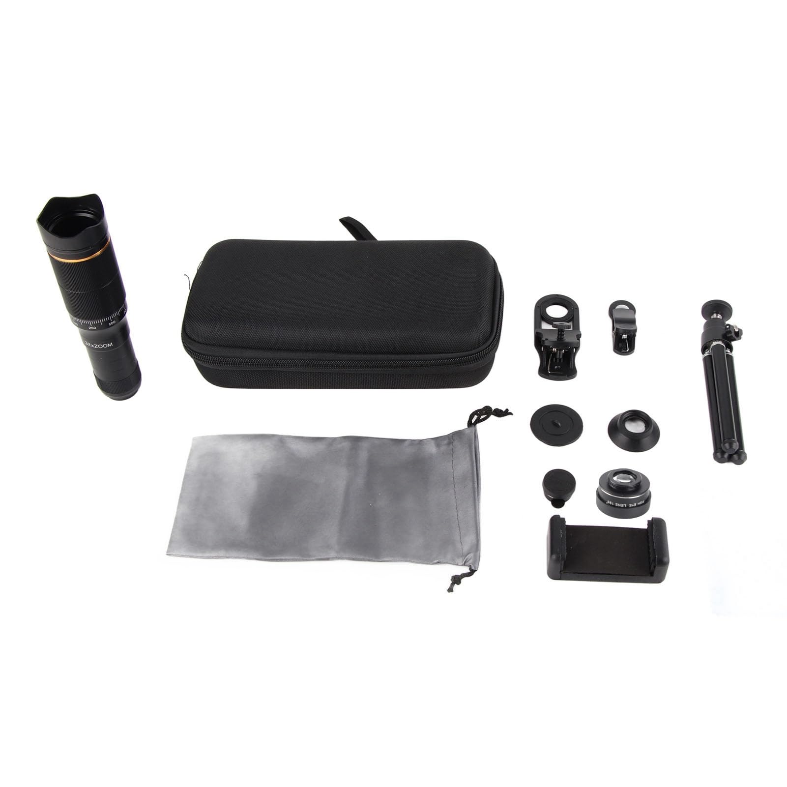 Obiettivo della Fotocamera del Telefono Obiettivo Zoom Portatile 32X del Telefono Cellulare Regolazione con Clip Obiettivo del Telescopio HD per Foto Video Concerti Adatti Viaggi