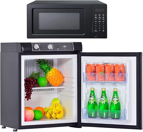 SMETA - Encimera de horno compacto pequeño de 0,7 pies cúbicos700 W para dormitorio, 10 niveles de potencia, bloqueo de seguridad para niños, negro