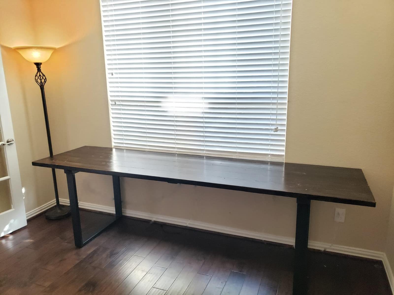 Lisuden Metal Table Legs 28 inch DIY Furniture Legs Office Table Legs Computer Desk Legs DIY Furniture Legs(28" HÃ—26" W ) 2 PCS