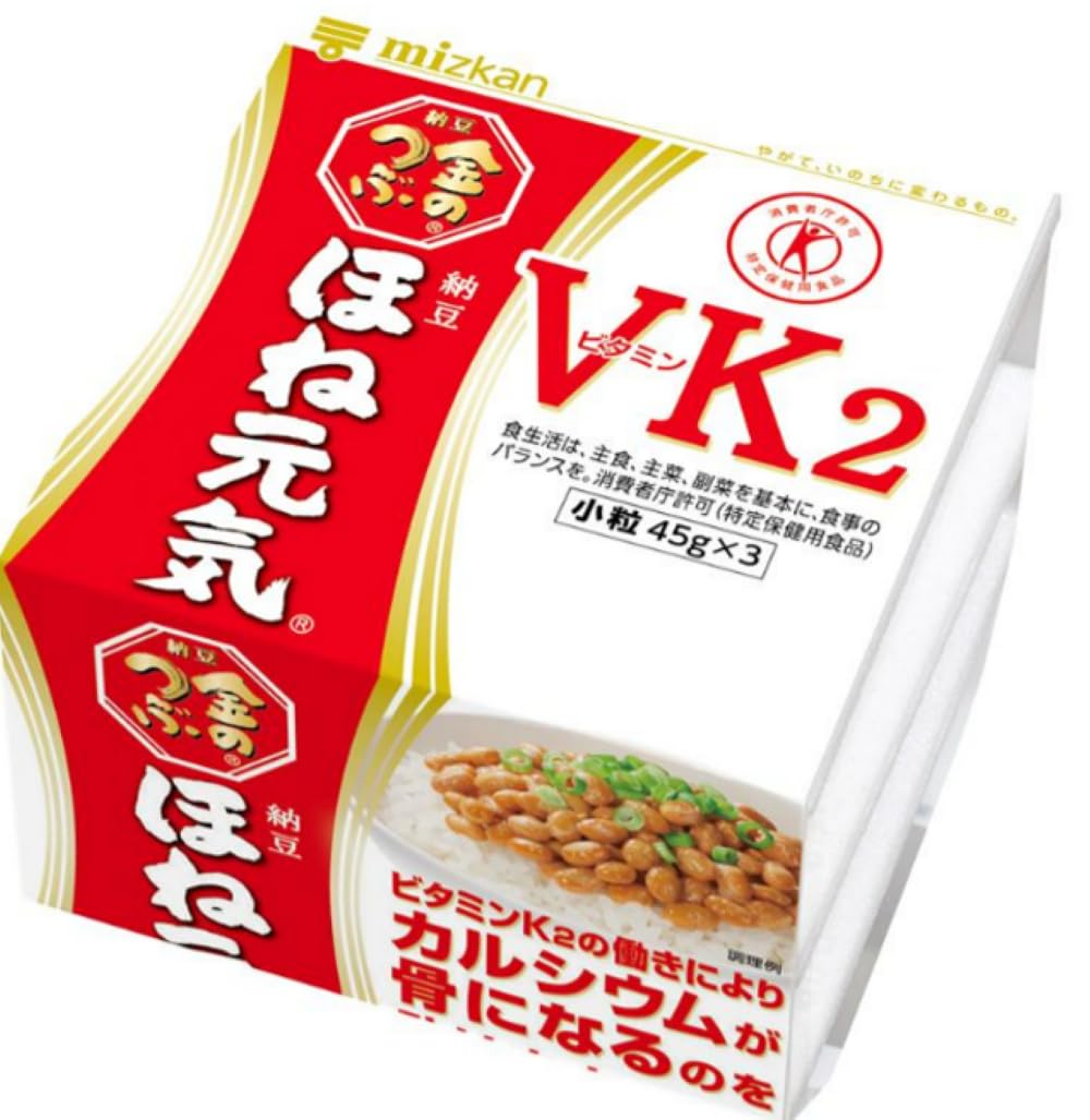 Amazon.co.jp: [冷蔵][トクホ]ミツカン 金のつぶ 納豆ほね元気 45G