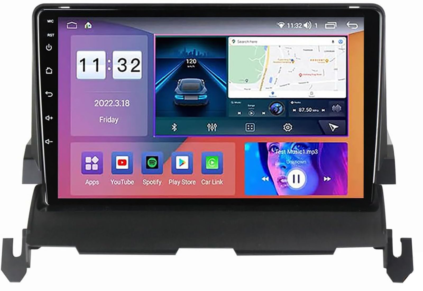 Autoradio GPS Android 12 para Dodge Journey 2009-2012 con pantalla de 9 pulgadas y WiFi M150S