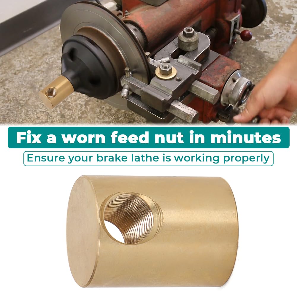 Rotor Feed Nut Copper for Accuturn Brake Lathe 8922 8944 8989 433647