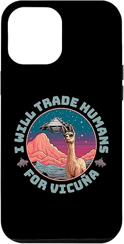 iPhone 13 Pro Max Extraterrestrial Llamma Paranormal - Spaceship Alien Llama Case