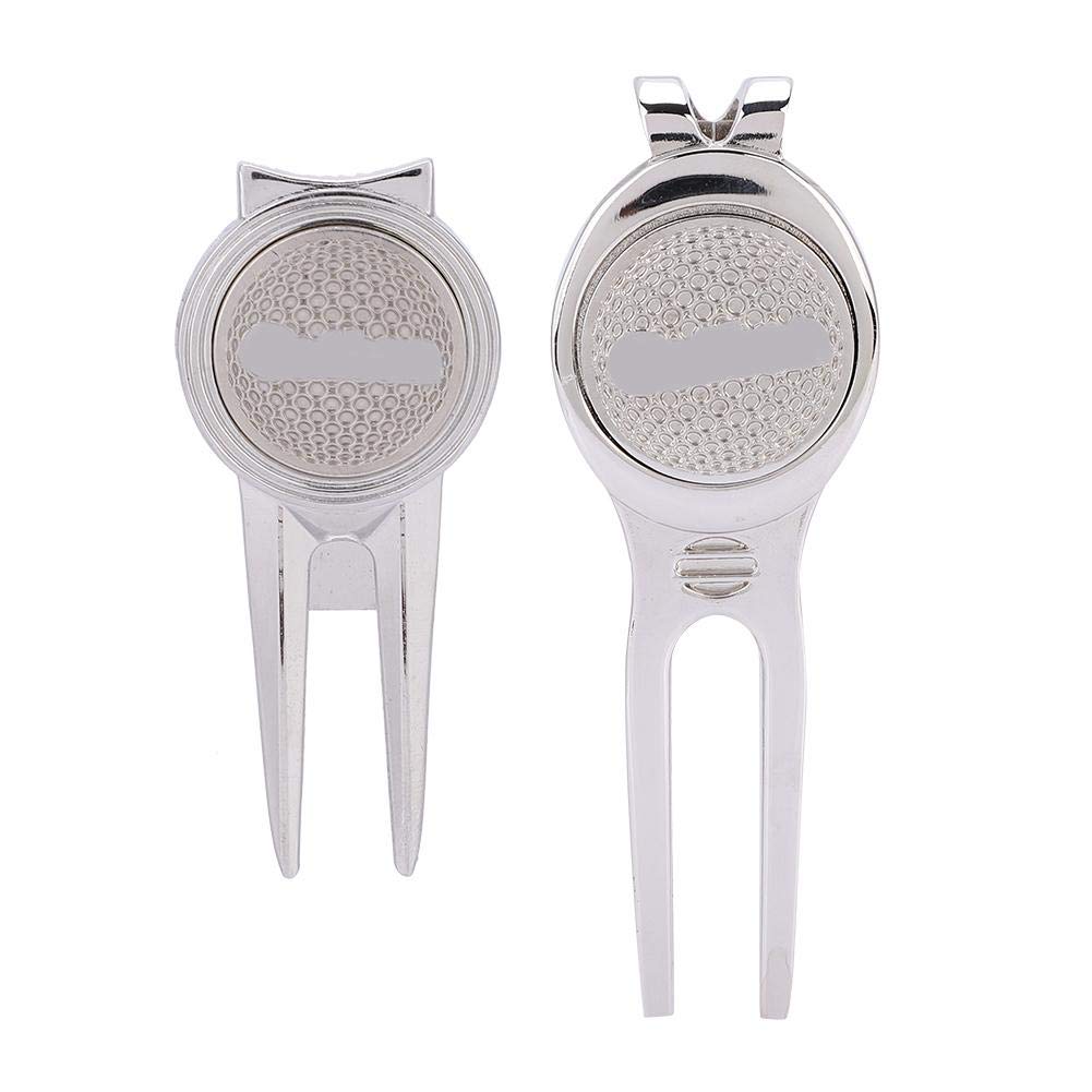 Tbest Golf Divot Strumento di Riparazione Lega di Zinco Magnetico Ball Marker