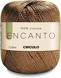 Linha Fio Encanto Para Croche/Trico 128m Circulo 100% Viscose - Saibro