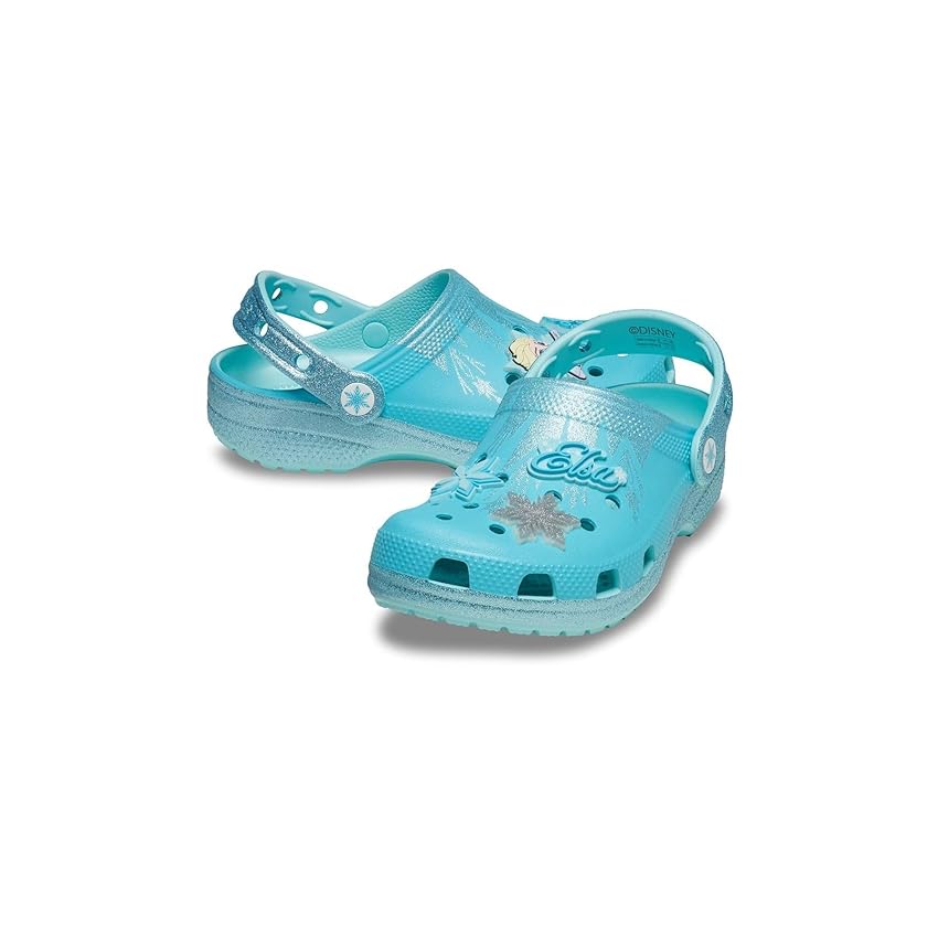 Crocs Frozen Elsa Classic Clog T, Zoccoli Unisex - Bambini e Ragazzi, Multicolore, 24/25 EU