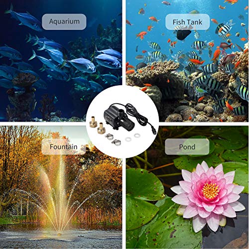 Loijon DECDEAL Bomba de água sem escova Ultra-silenciosa DC12V Micro Bomba de água sem escova Bomba