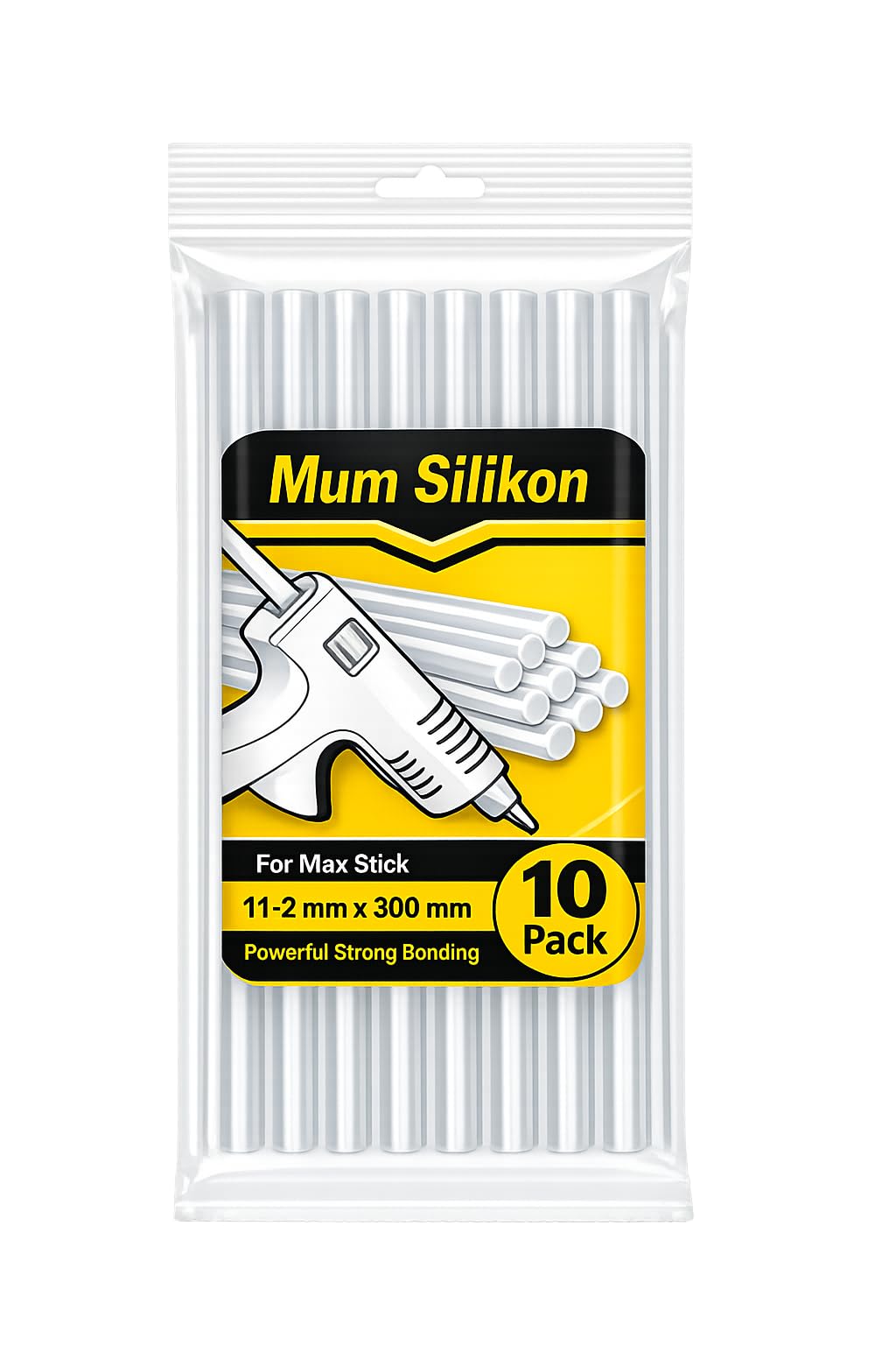 Fixed Silikon Mum Çubukları, İnce, 7.4mm, 10'lu Paket