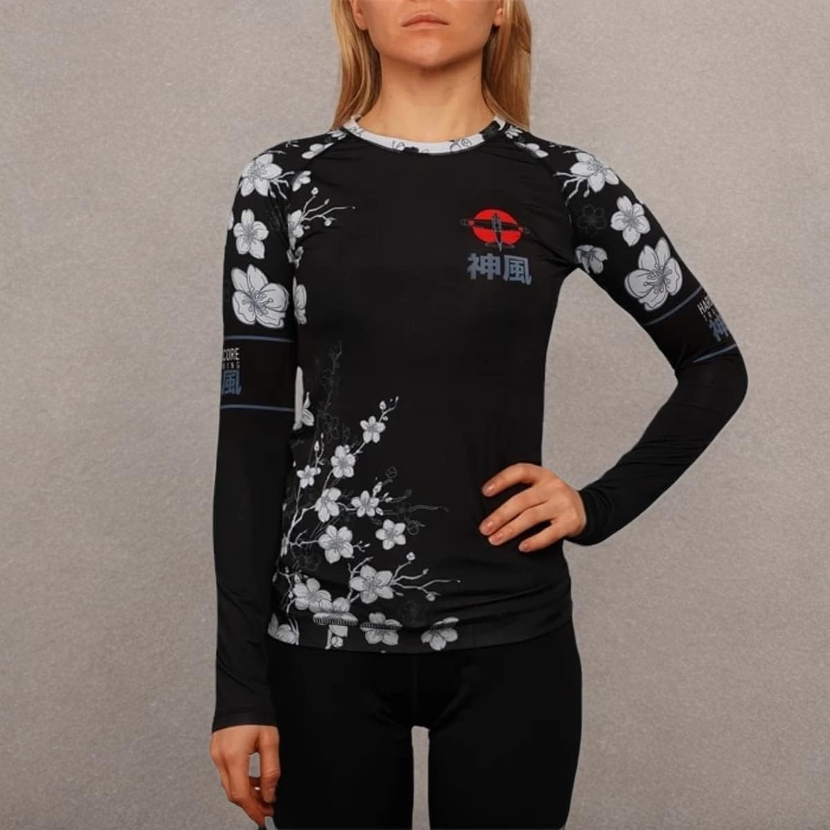 Hardcore Training Rash Guard Women Chemise de Compression Manches Longues Femme Fitness Yoga Pilates Gym Faire des Exercices