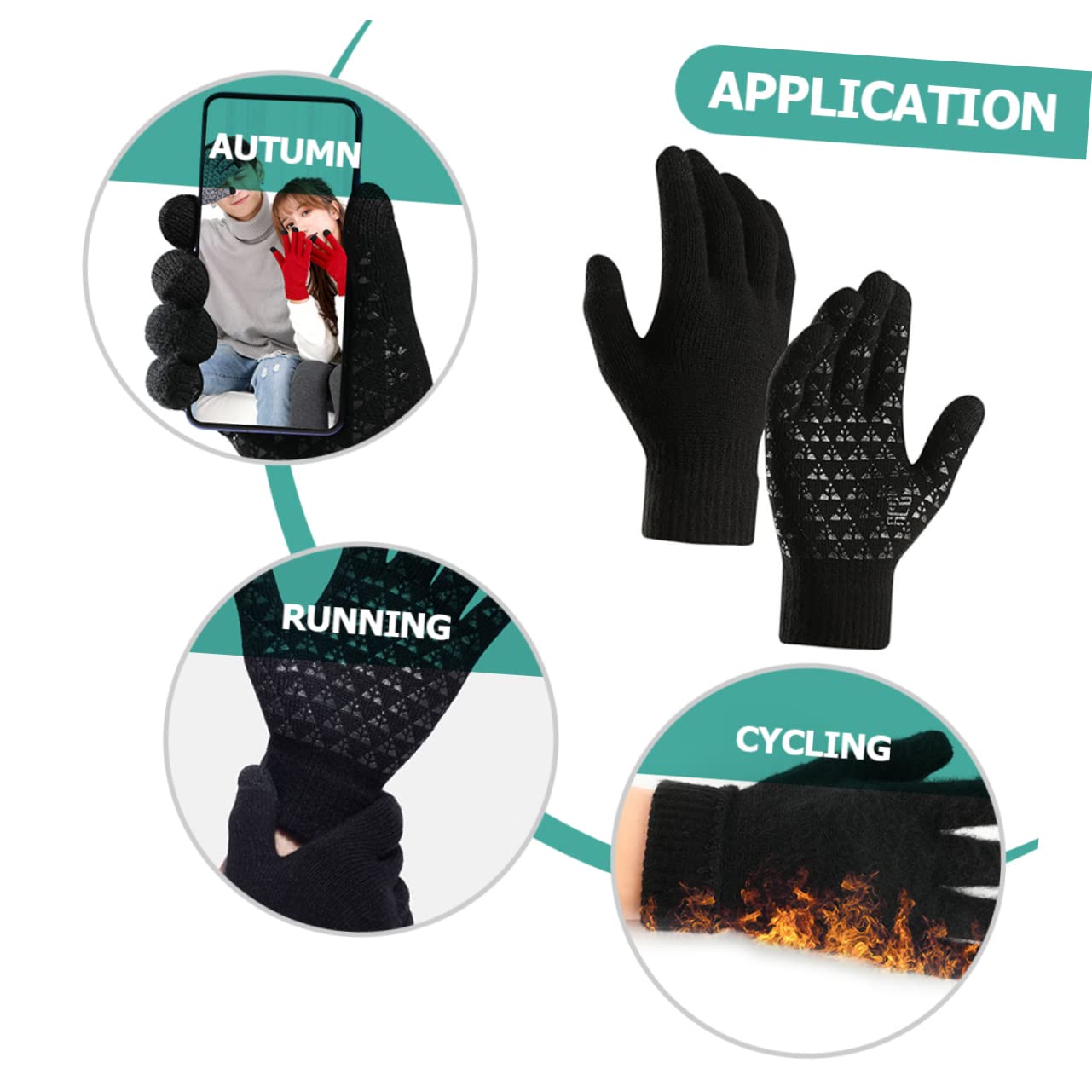 CALLARON Guanti Termici Touchscreen Guanti Meccanici Riutilizzabili Uomo Touchscreen Donna Guanti Da Ciclismo Guanti Da Equitazione In Gel Guanti A Rete Neon Guanti Da Pesca Guanti Da Dita