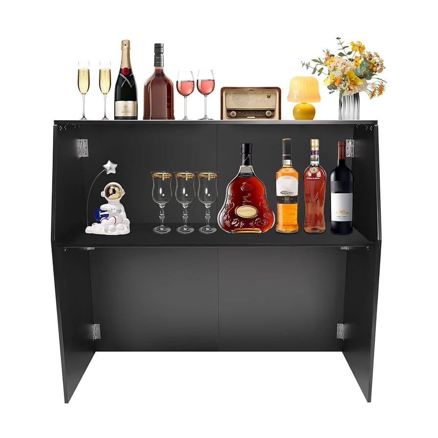 ★ Private Bar Counter Set 4-Piece Counter Height Dining Set, Pub Table and 3 Stools