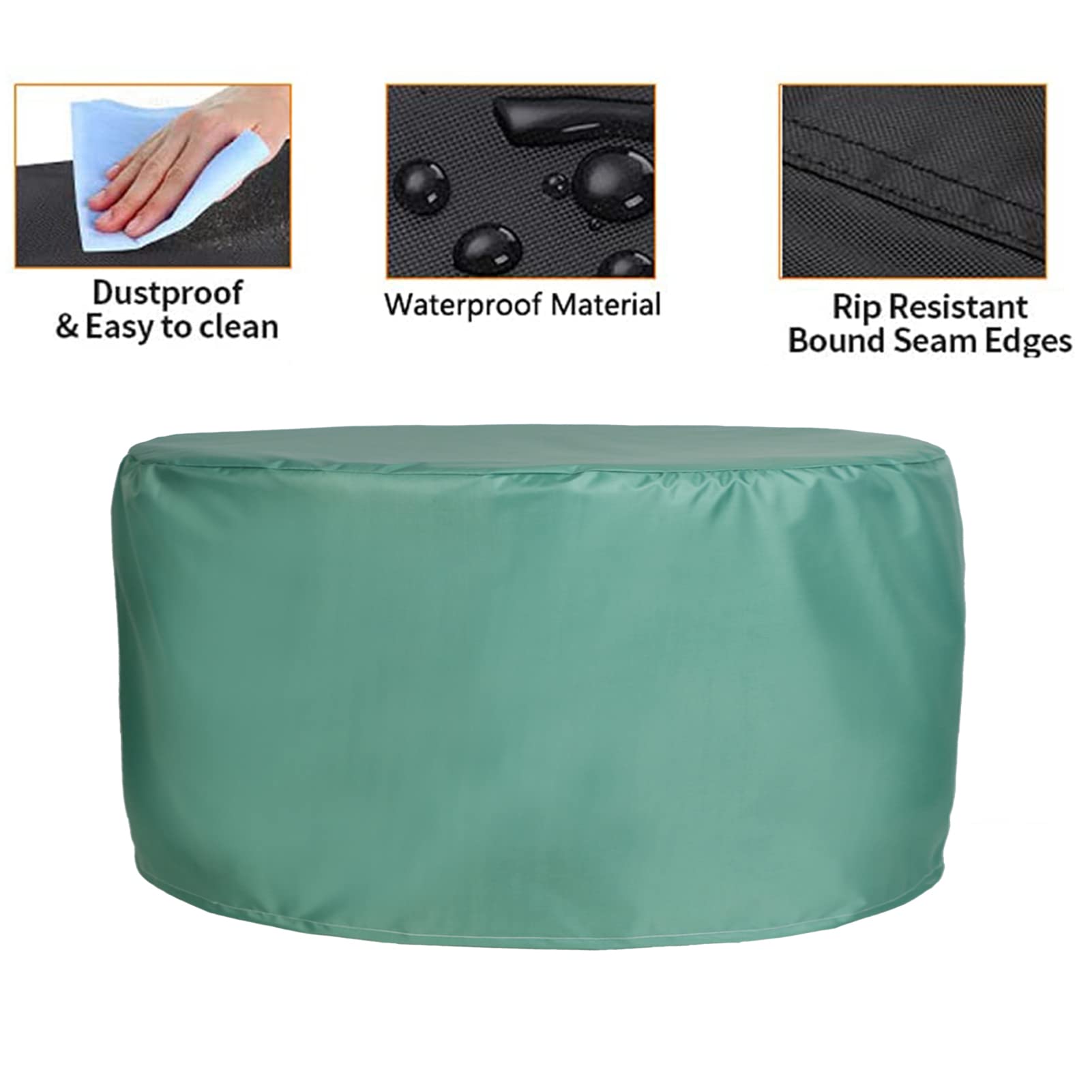 Grande Il Giro All'aperto Giardino 163×84cm, Terrazza Copertura Mobili Copritavolo Resistente Ai Raggi UV Impermeabile Robusto a Prova di Polvere Set di Mobili in Rattan