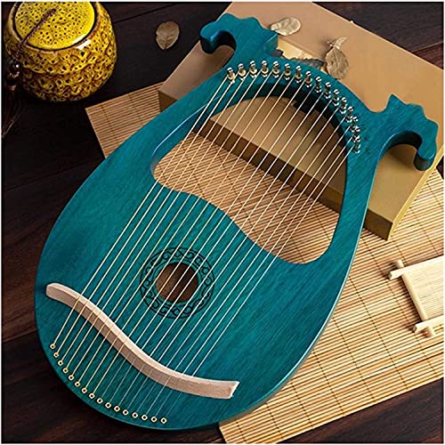 AACXRCR Harp Harp 16-String Mahogany Body Instrument Een lichaamsinstrument met tuningsleutel en reserve-snaren - Image 4