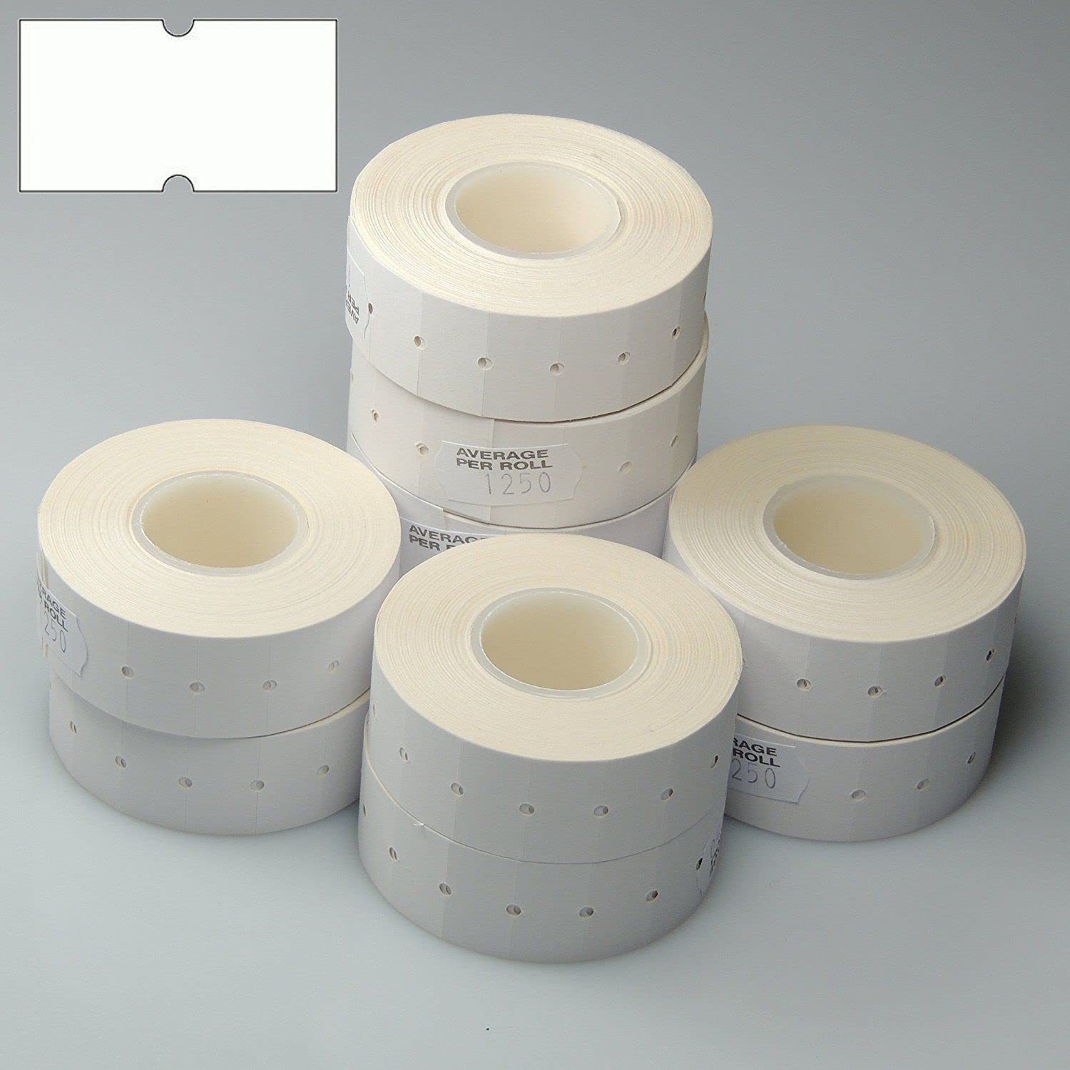 Gato CT1 22mm x 12mm Price Gun Labels White 10 Rolls 10,000 Labels