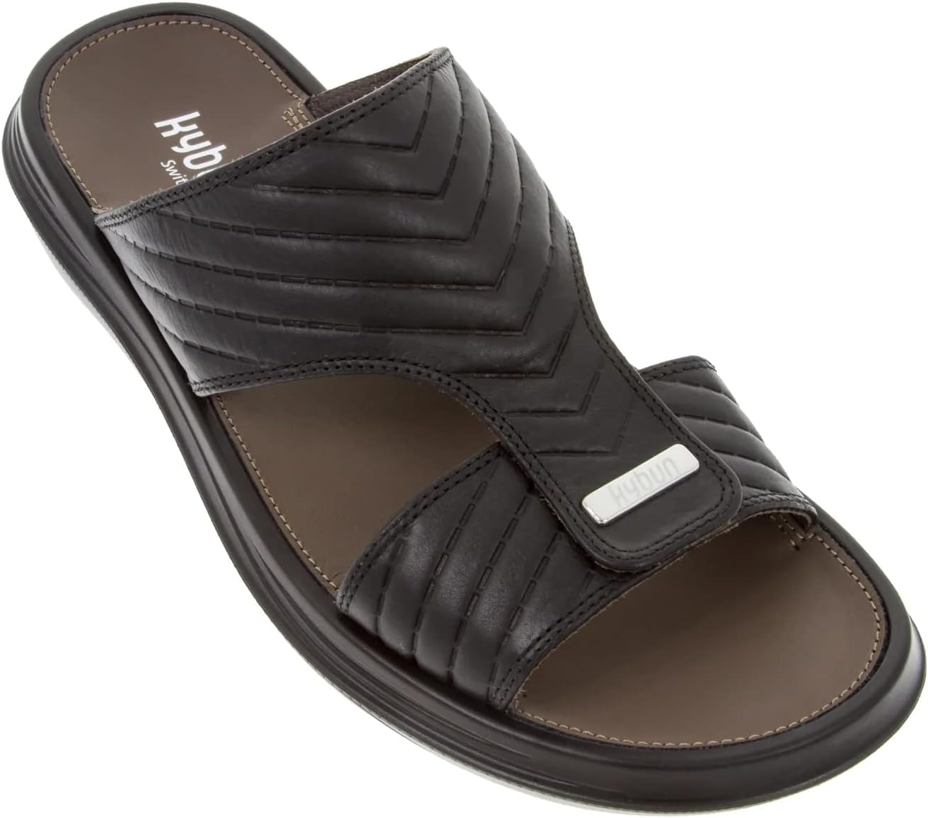 kybun Zajel Arabic Style Slipper for Men Full-Grain Leather Swiss Air-cushion