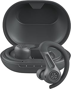 JLab JBuds Sport ANC 4 In-Ear Sports Headphones, Bluetooth, 60H+ Autonomy, Noise Cancellation, Wireless, USB-C Charging Ca…