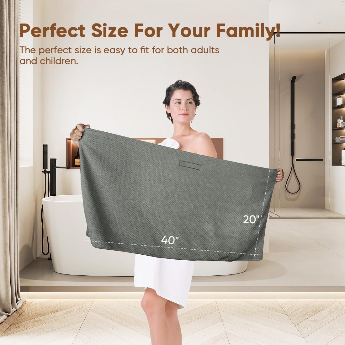 Amazon.com: HOMEXCEL 5 Pack Large Microfiber Hair Towel Wrap  display picture 1