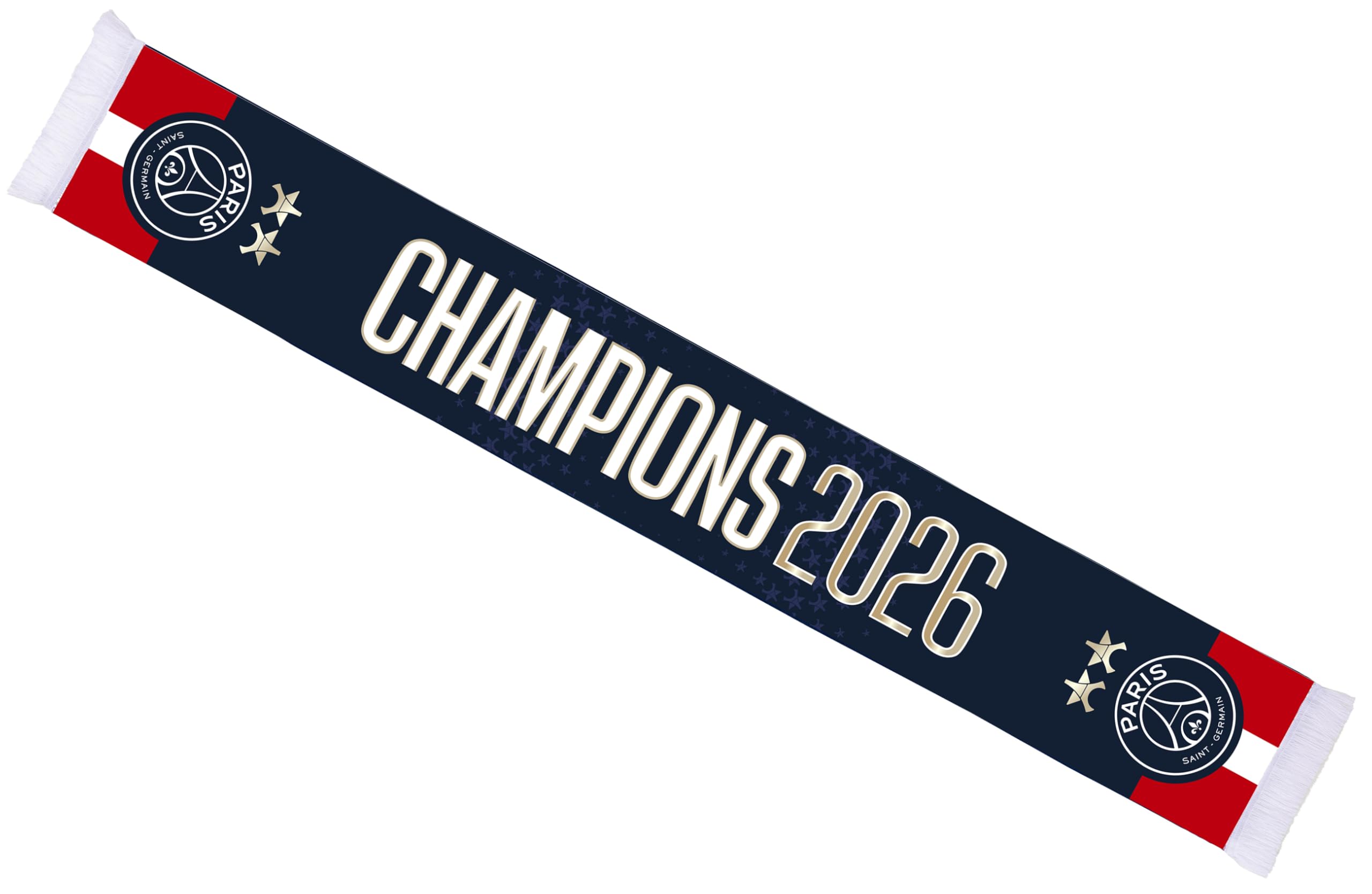 PSG PARIS SAINT GERMAIN Echarpe Champions 2026-2 étoiles Collection officielle