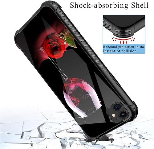 Miniatura 2 de ZHEGAILIAN Funda compatible con iPhone 11, fundas de copa de vino compatible con iPhone 11 para niñas, esquinas reforzadas, TPU suave, a prueba de