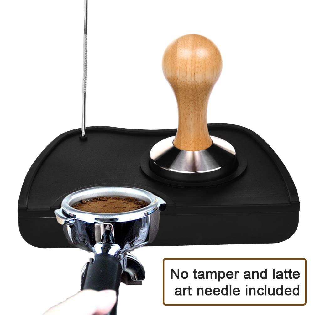 Tappetino Silicone Per Macinacaffè - Antiscivolo E Antimacchia Per Barista (Nero) - Foto 12