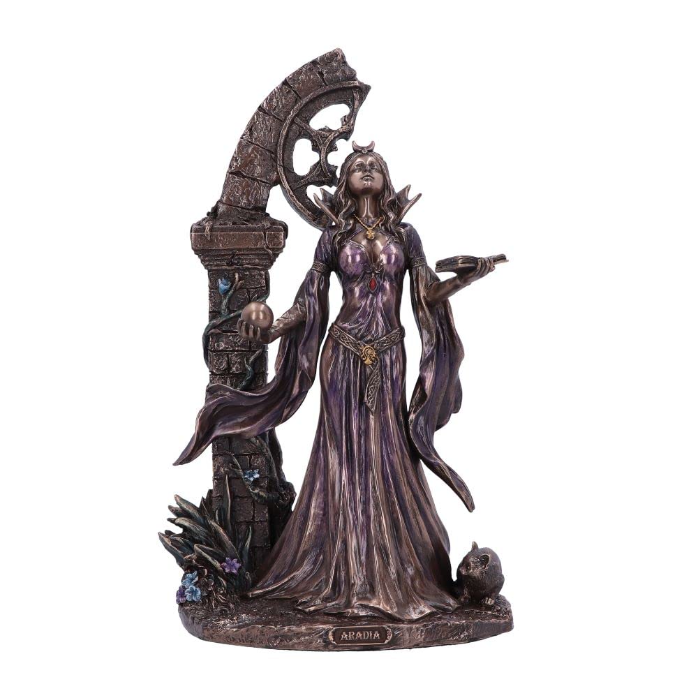 Nemesis Now Aradia - Figura Decorativa de la Reina wicca de Las Brujas, Bronce, 25 cm