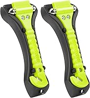 Vista 9 de 2 piezas para romper ventanas de automóvil, rompecristales, cortador de cinturón de seguridad, martillo de seguridad 2 en 1 para automóvil