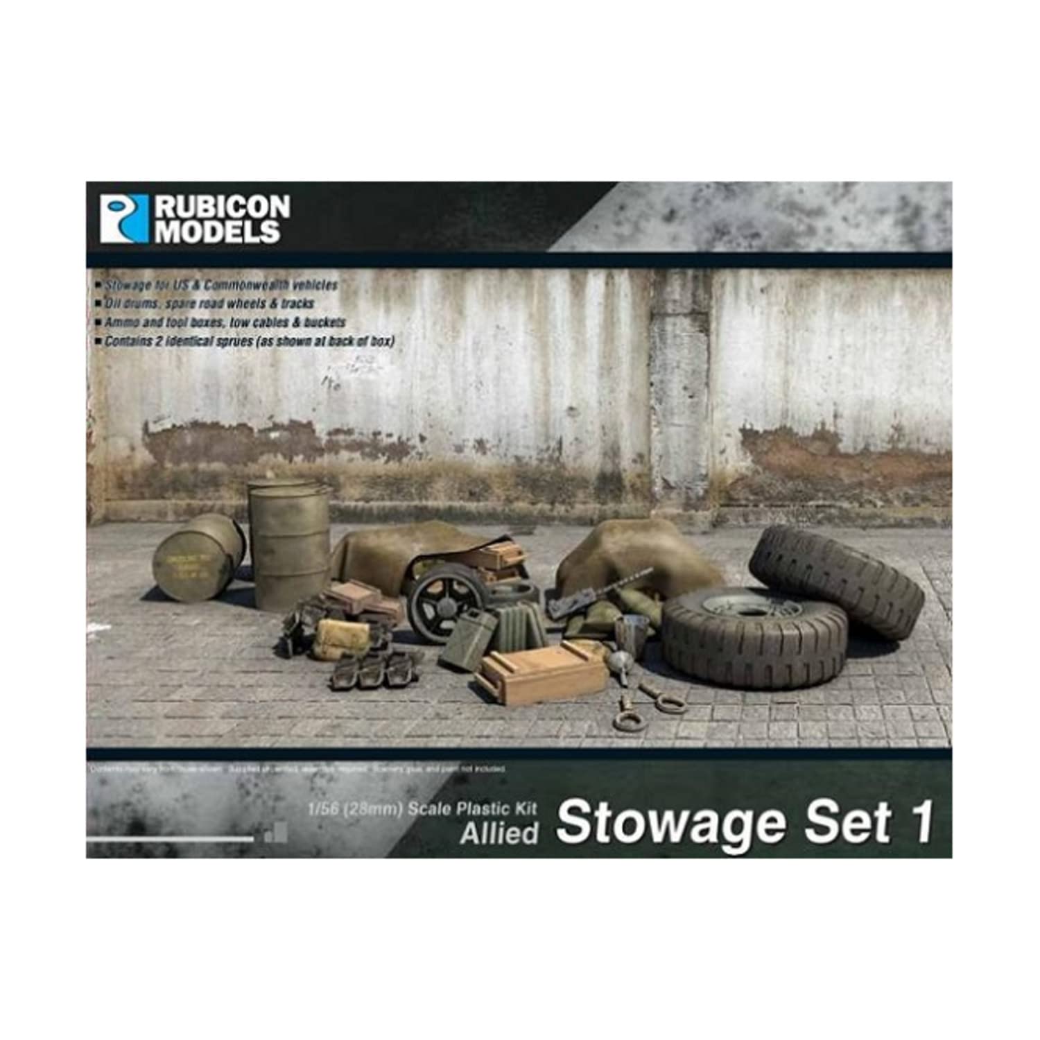 Rubicon Models 1/56 scale/28mm Allied Stowage set #1 by [AFV not included]