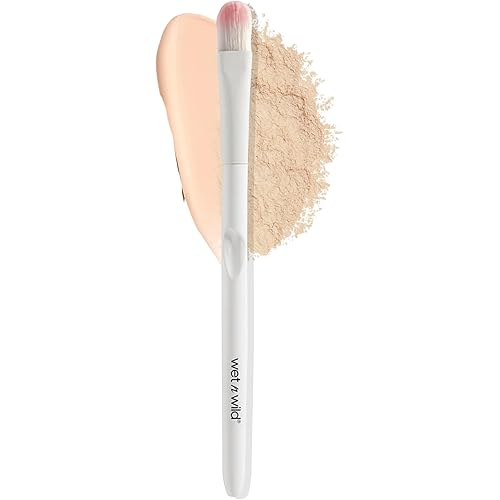 wet n wild Concealer Brush, Under Eye & Brow Blending for Large Max Coverage, Ergonomic Handle for Comfortable Precision Control , Cruelty-Free & Vegan