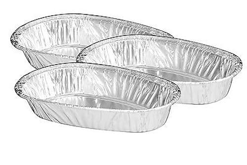 Handi-Foil Mini cáscara de papa horneada pequeña 50/Pk - Latas de aluminio desechables (paquete de 50)