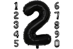 Black 2 Balloons: Colossal 40-Inch Decorations for Special Occasions