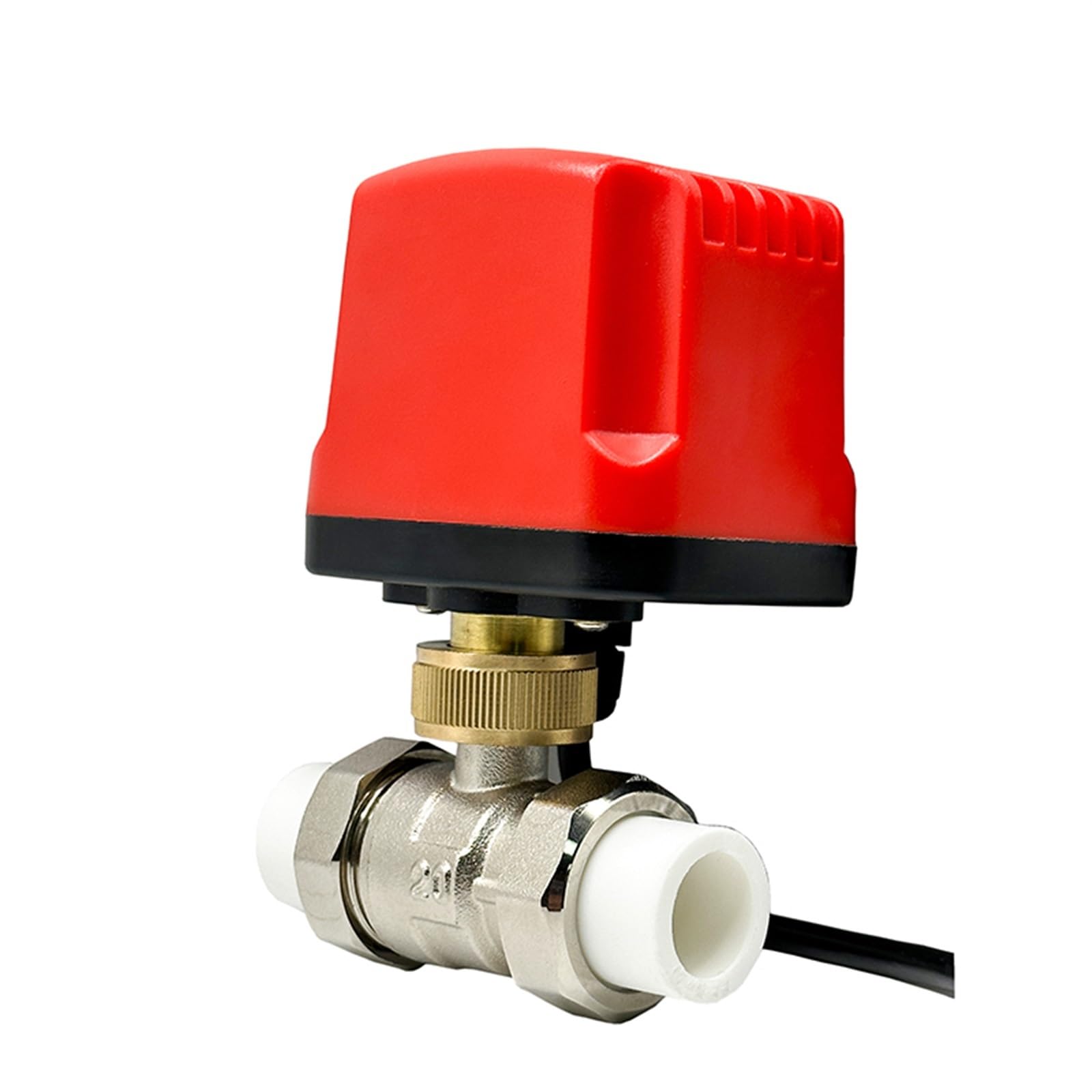 Válvula de bola, válvula de bola motorizada PPR de 1/2 pulgada, 3/4 pulgada, 1 pulgada, 2 pulgadas, válvula de bola eléctrica PPR de latón de 3 o 2 alambres, motor de metal de gran torsión, 1 pieza (