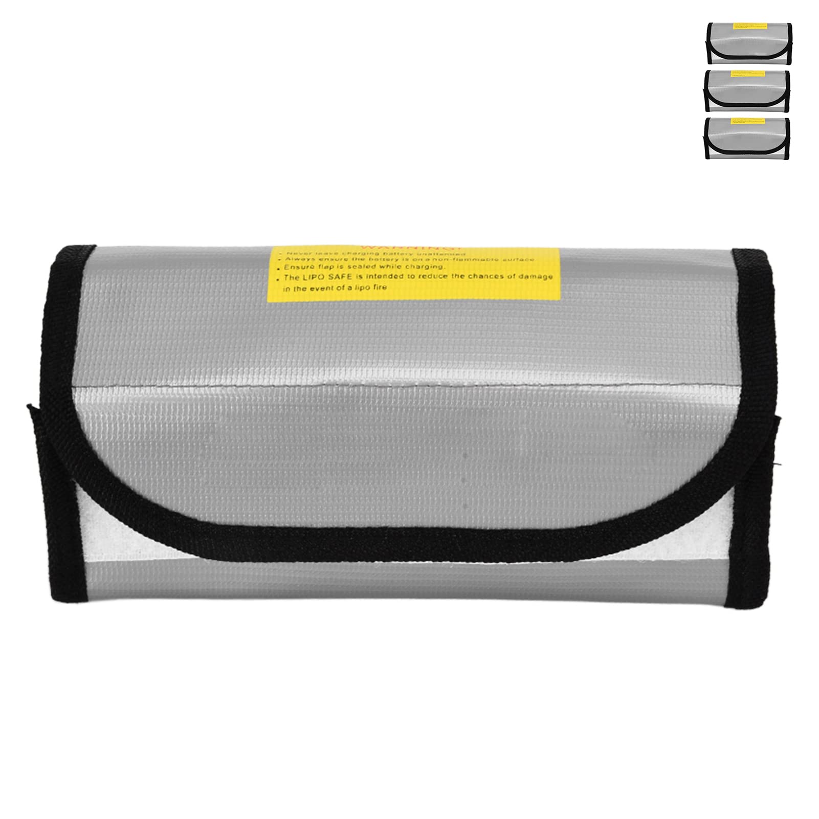 Ejoyous Lipo Safe Bag, 3 Stück Akku Tasche Feuerfeste Batterie Tasche, Explosionsgeschützte Temperaturbeständig Lipo Sicherheitstasche