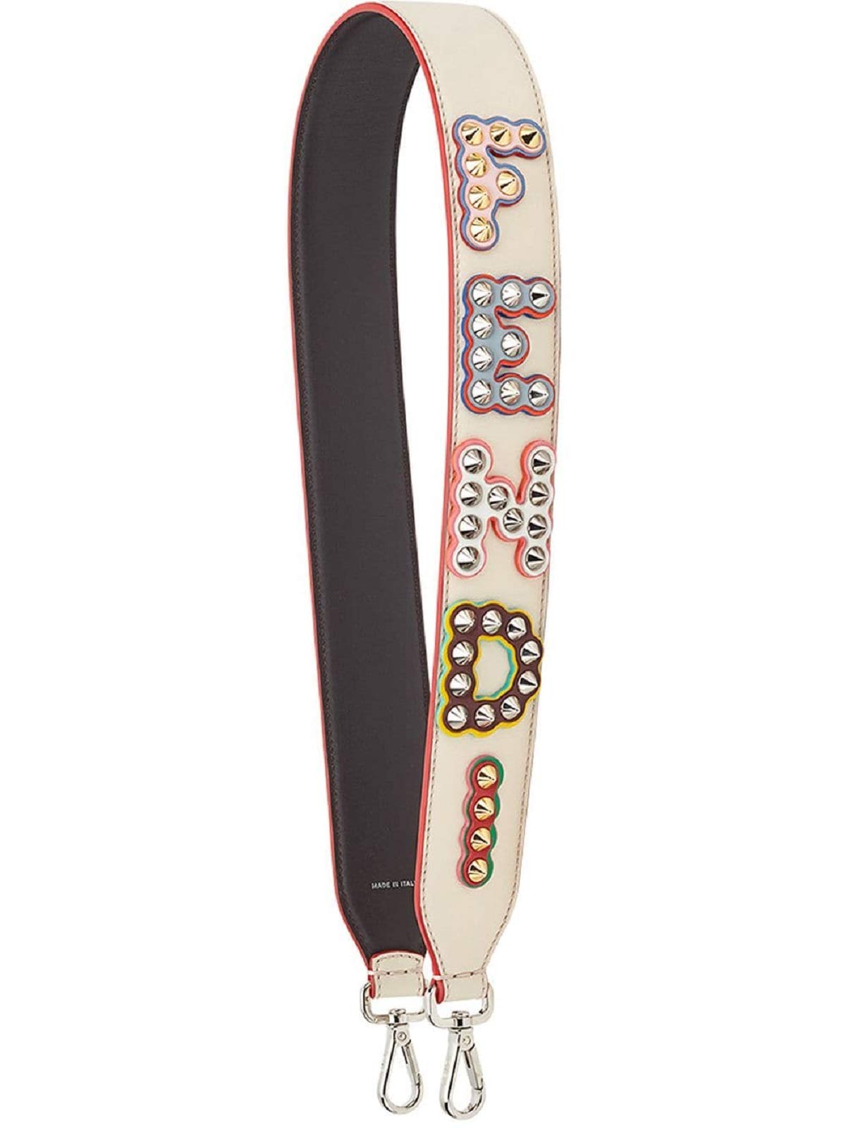 Women's You Calf-Skin Leather Shoulder Strap With Studs 8AV077A0Y5F10V3