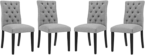 Miniatura 17 de Modway Juego de 4 sillas de comedor, 4 unidades, color beige