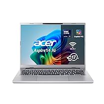 Acer Aspire 14 AI Copilot+ PC A14-53M, Computer portatile 14″ WUXGA IPS (Intel Core Ultra 5 226V, 16 GB RAM, 512 GB SSD, Intel ARC Graphics, Windows 11 Home), Colore Argento, Tastiera QWERTY spagnola