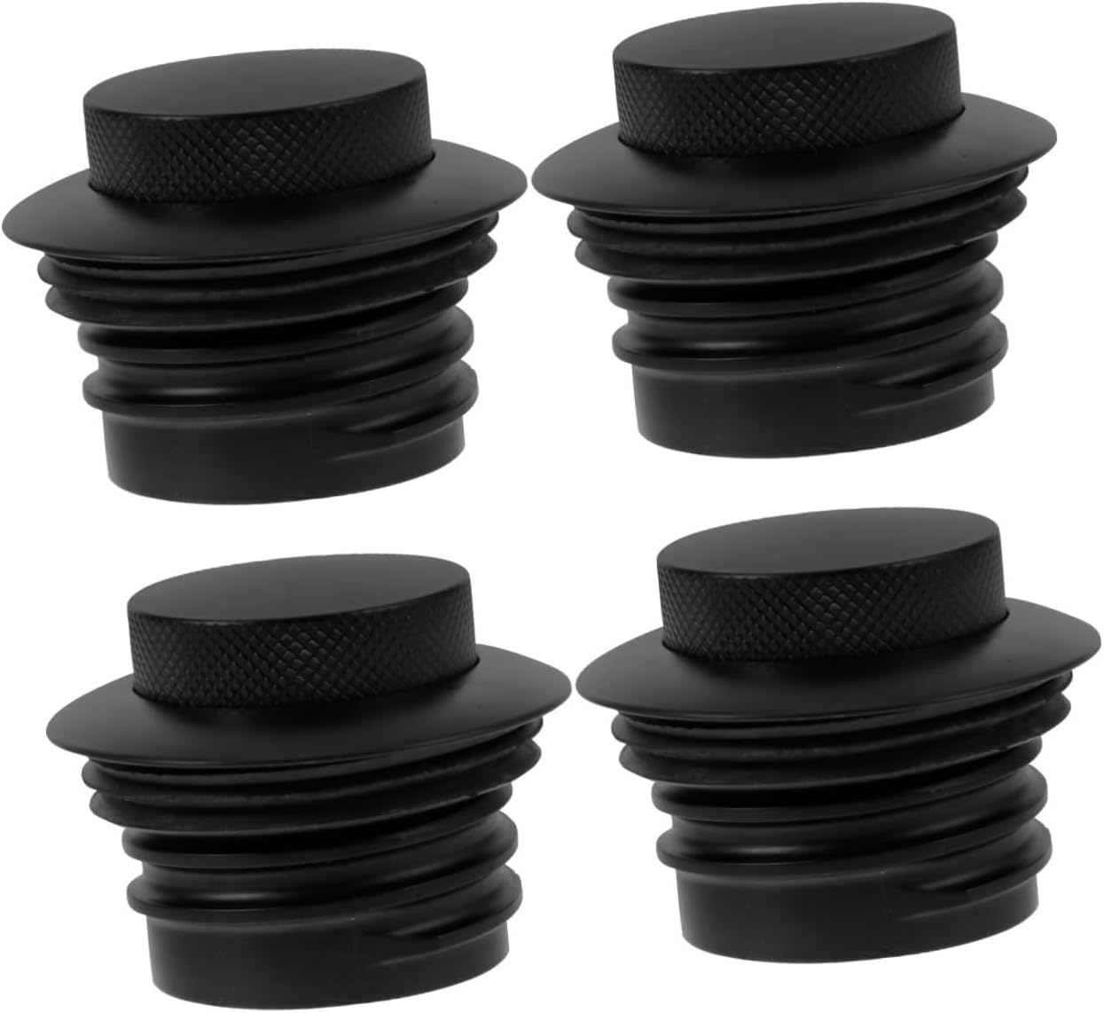 GLEAVI 4pcs Motorcycle Gas Cap Replacement Chrome Pop- Filler Cap for Enhanced Performance and Style Fits Motorcycles Easy to Use Finish