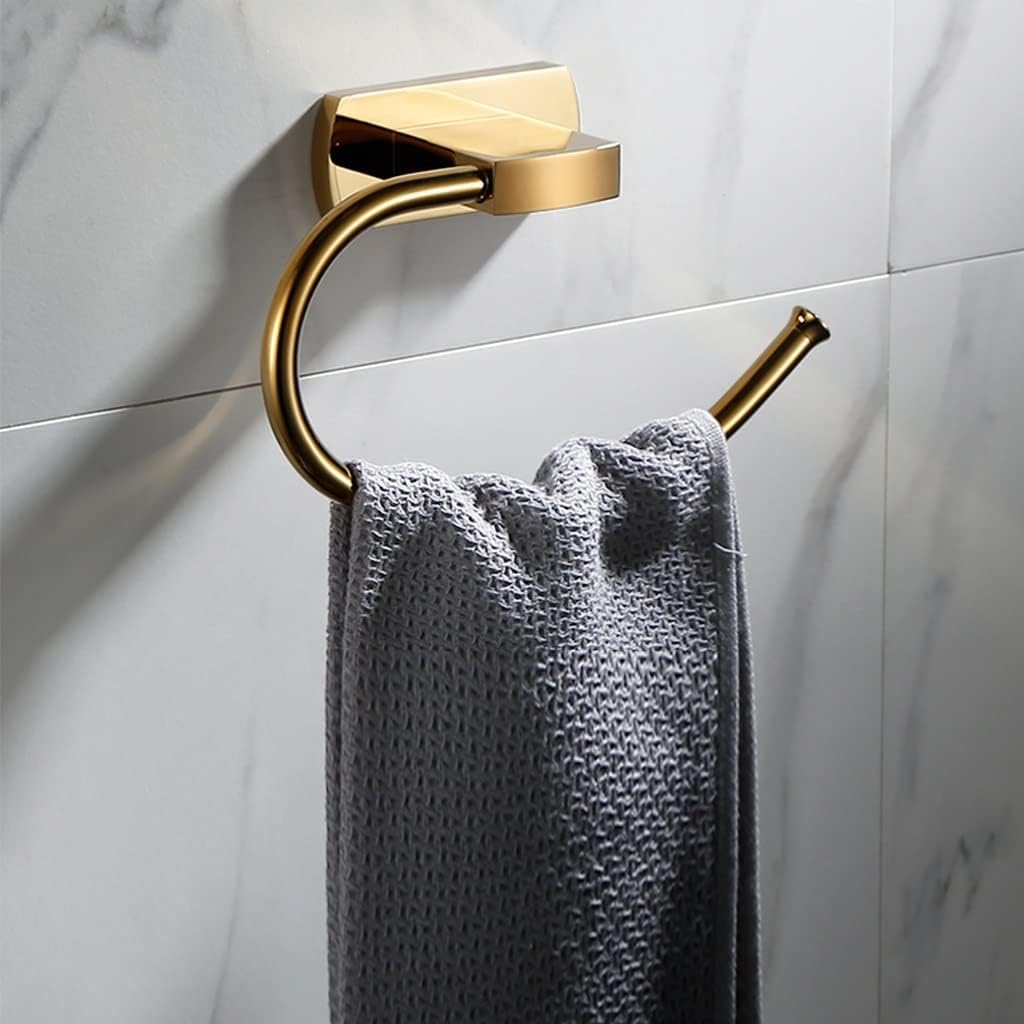 LSLYTQ All Copper Bathroom Hanging Towel Hanger Hand Towel Ring, Bathroom Hardware Wall Mounted