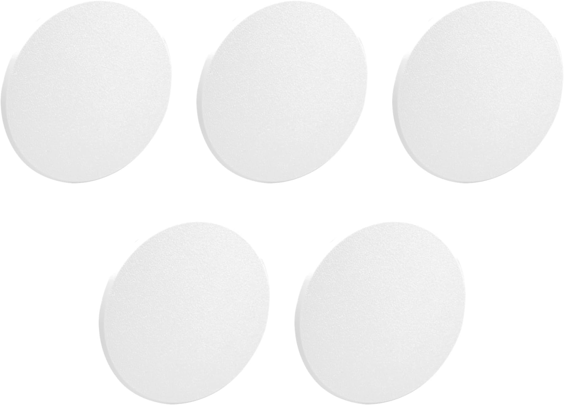 Prime-Line MP9265 Vinyl Circular Wall Protector with Self-Adhesive Backing, 7-In. Diameter, White (5 Pack) | Self-Adhesive Backing