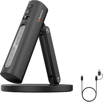 NearStream USB Condenser Microphone for PC, Camera, Podcast Microphone for Stream/Record, Desktop Mic with 8 Mic Array/Noise Canceling/3 Polar Patterns/Volume Control/Monitoring, Studio Mic AM10U