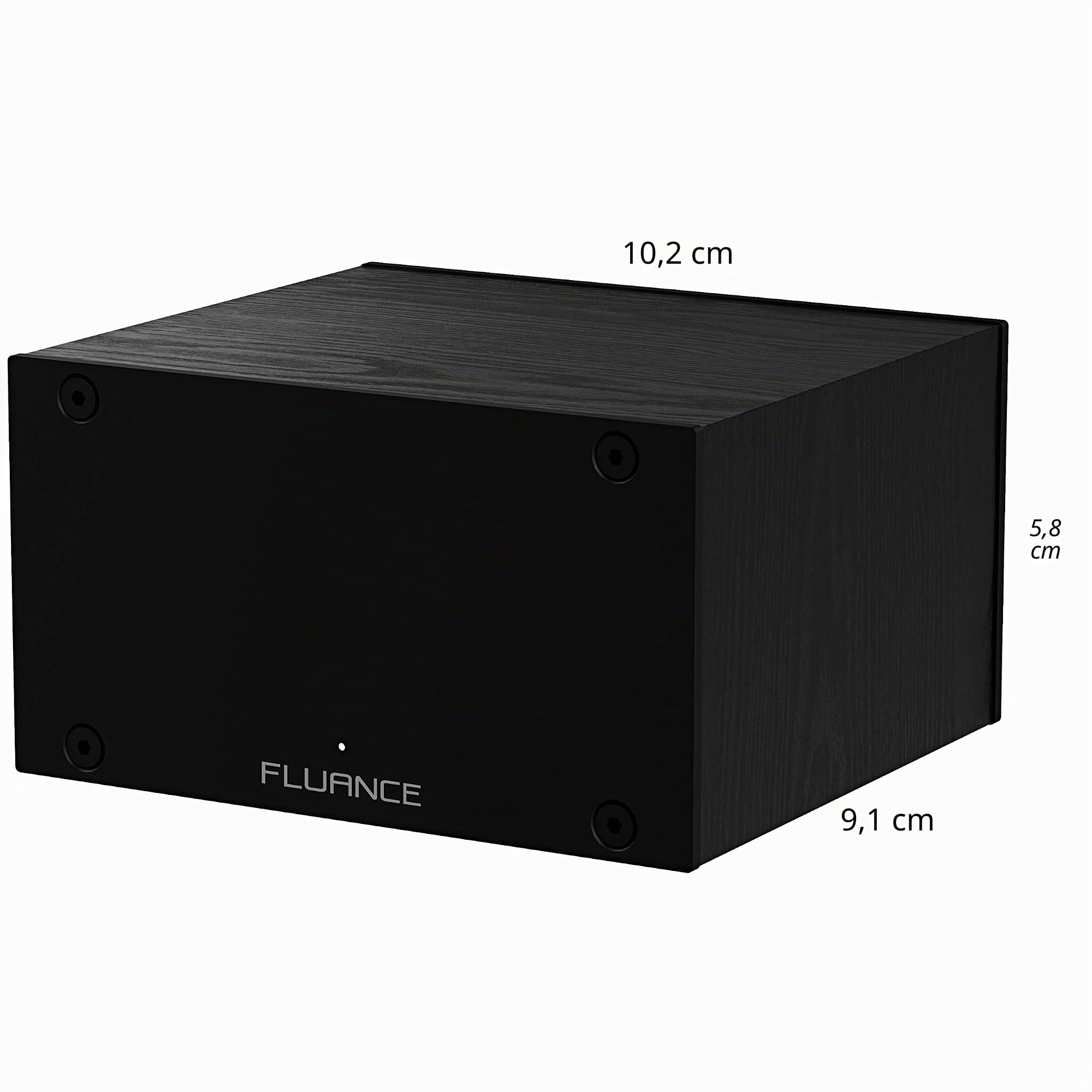 Fluance PA10 Preamplificador Phono de Alta fidelidad (Preamplificador) con ecualización RIAA para Tocadiscos/Discos de Vinilo MM