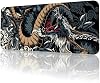 8 Farklı Desenli Baskılı Model Black Deer XXL Gaming Mouse Pad 90x40 cm – Dikişli Kenar, Kaymaz Taban, Dijital Tasarım, Hassas Takip, Ultra Geniş Oyuncu Mousepad Dragon 90x40 cm