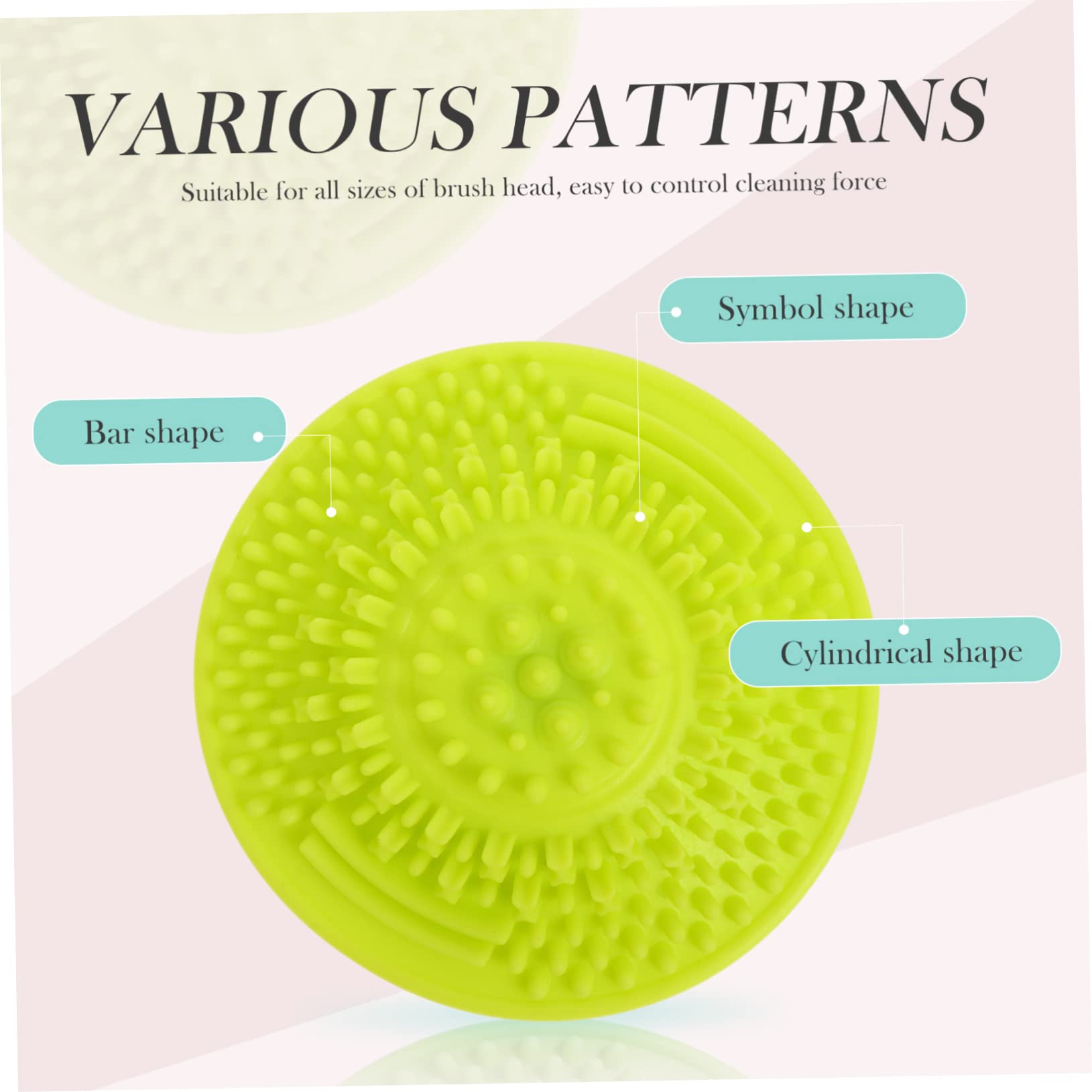 FRCOLOR 15stücke Teiliges Tragbares Silikon Reinigungsset Für Make-up Pinsel Flexibles Reinigungspad Mit Saugnäpfen Für Kosmetikaccessoires Und Makeup Pflege Kreativer Farbe