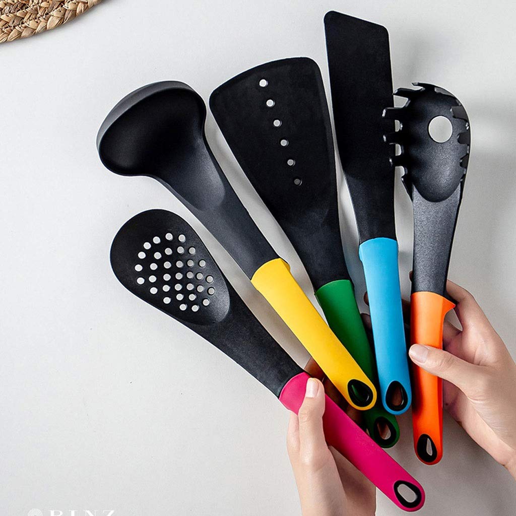 Espátula Juego de espátulas de Silicona Premium de Alta Resistencia al Calor, Juego de Herramientas Especiales for cocinar en Cocina Antiadherente, Juego de 6 espátulas de Cocina
