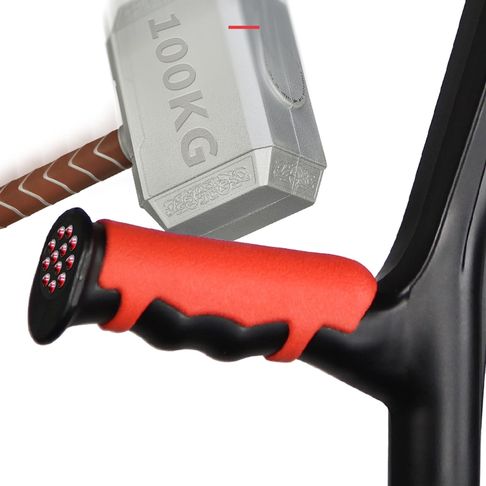 1 Par de Muletas de Antebrazo Plegables, Muletas de Aluminio Liviano para Adultos, Muletas para Caminar para Ancianos, Discapacitados Y Discapacitados Físicos (Color : Gray)
