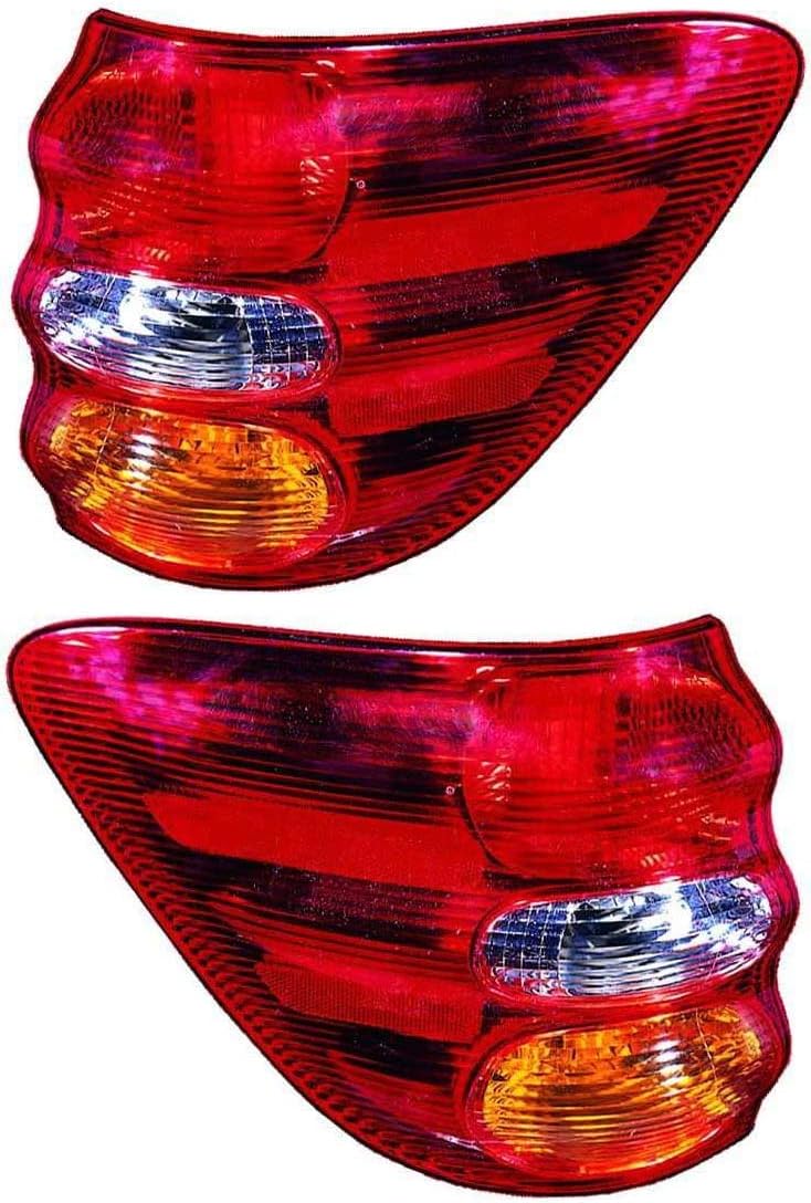 Compatible with Toyota Sequoia Tail Lights Lamps Set 2001 2002 2003 2004 Driver and Passenger Side