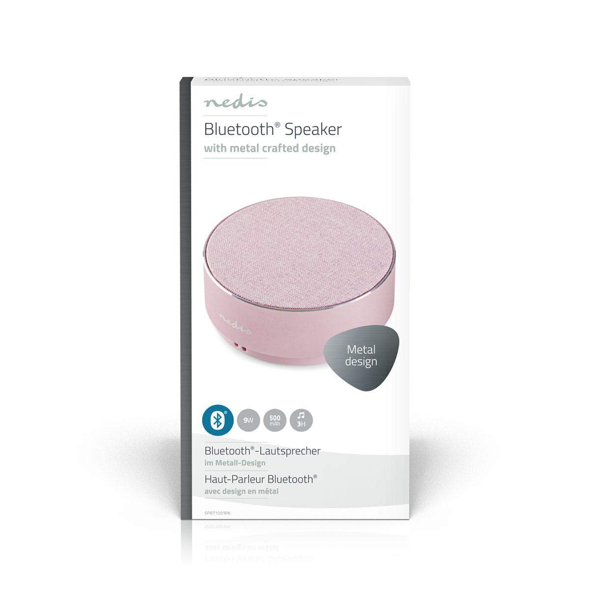 Nedis Bluetooth 9 W Design In Metallo Rosa