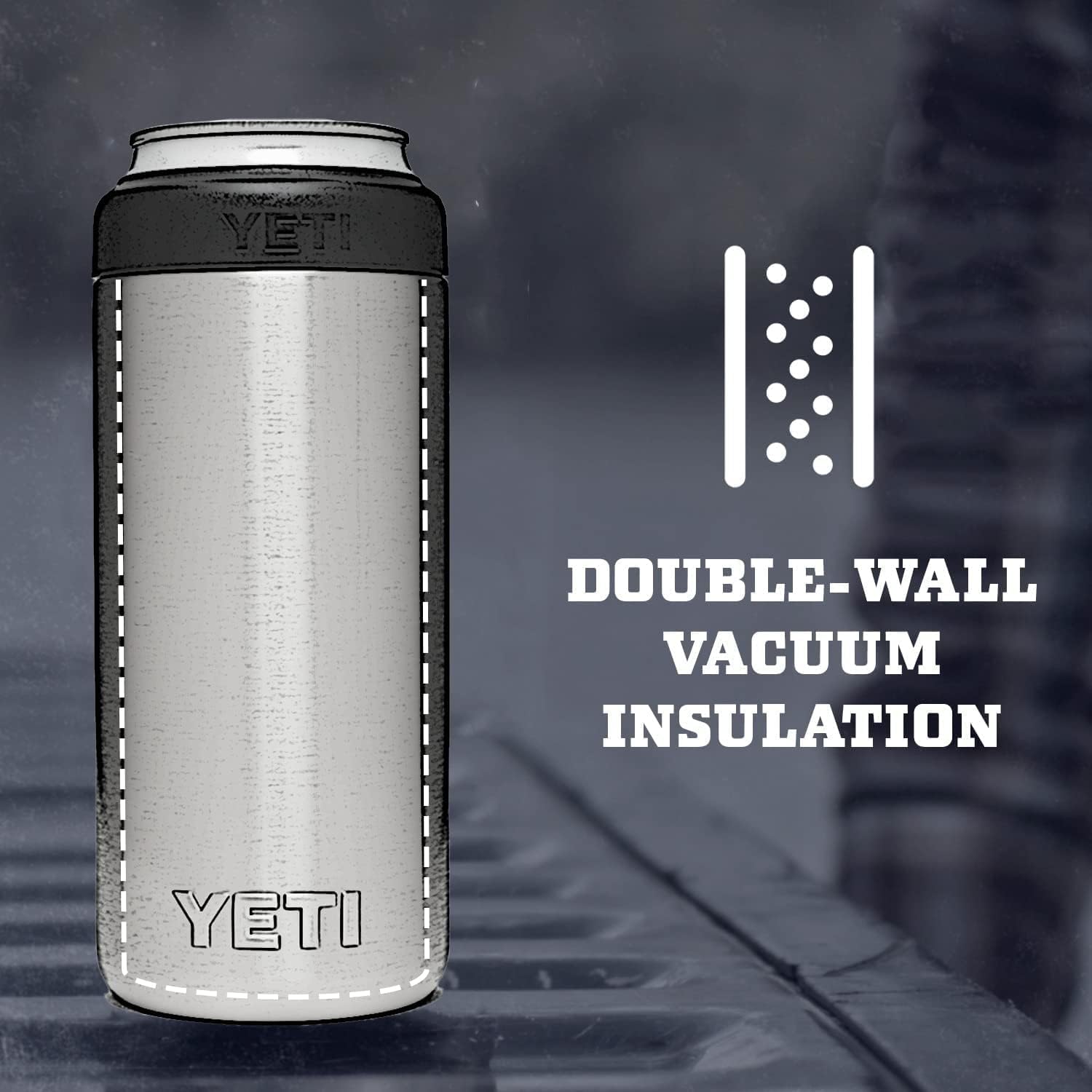 YETI Rambler Colster Slim, Stainless Steel Can Insulator, Tropical Pink, 250 ml, 250ml - Image 4